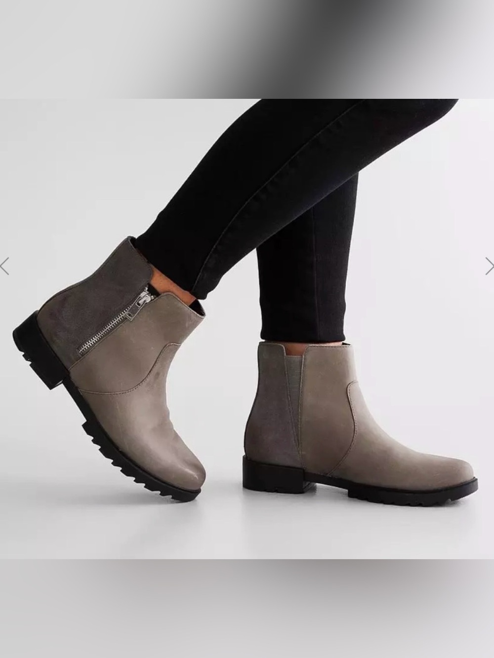 Sorel Emelie II Zip Chelsea Waterproof Ankle Boots Size 7.5